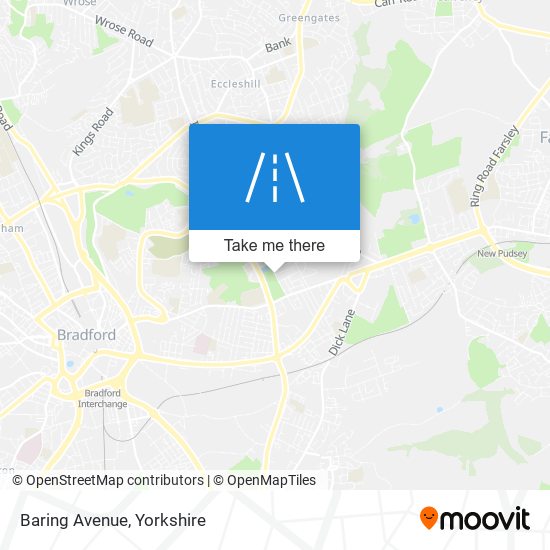Baring Avenue map