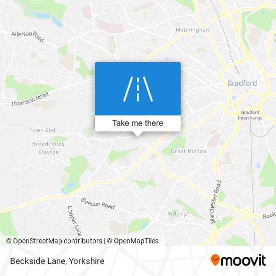 Beckside Lane map