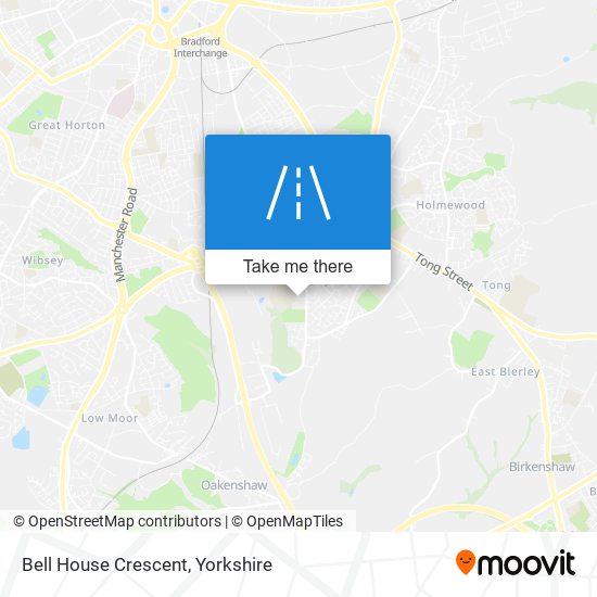 Bell House Crescent map