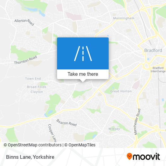 Binns Lane map