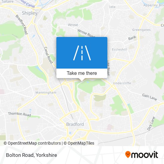 Bolton Road map