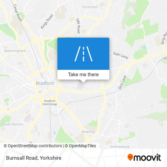 Burnsall Road map
