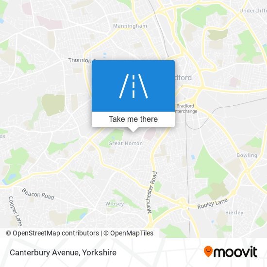 Canterbury Avenue map
