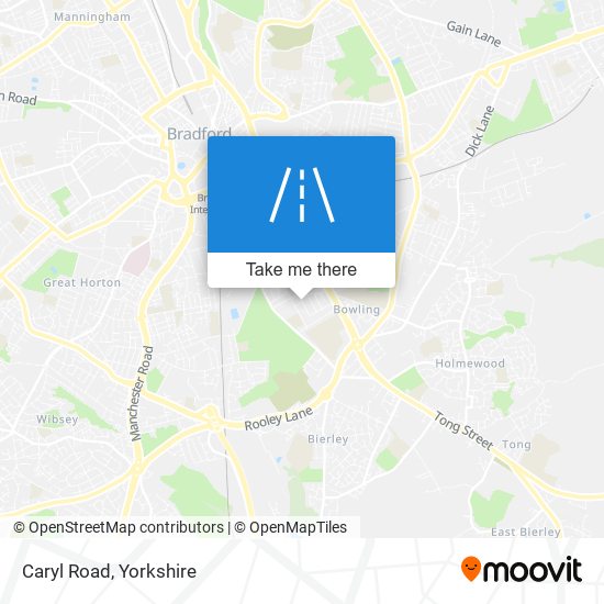 Caryl Road map