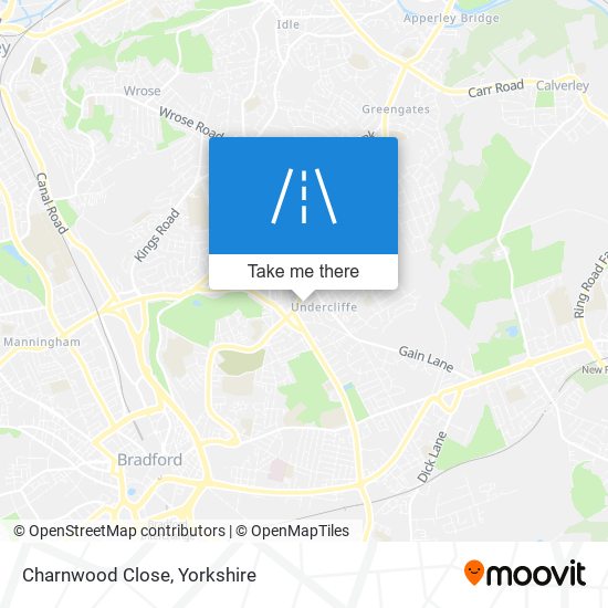 Charnwood Close map