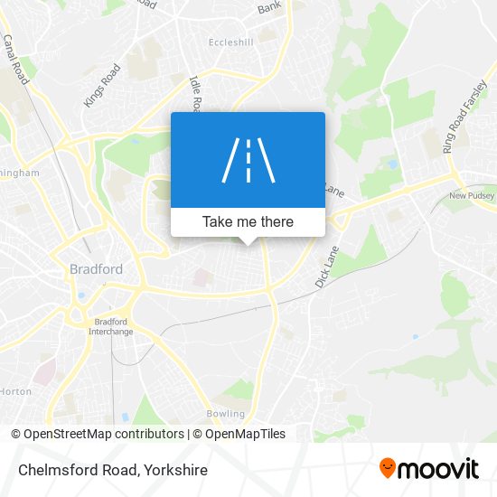 Chelmsford Road map