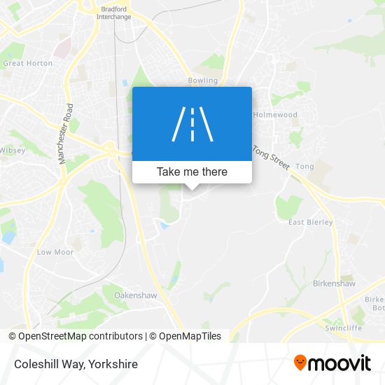 Coleshill Way map