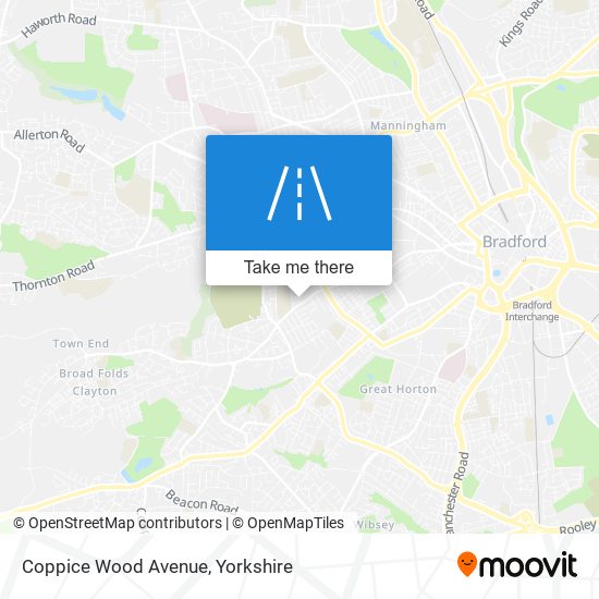 Coppice Wood Avenue map