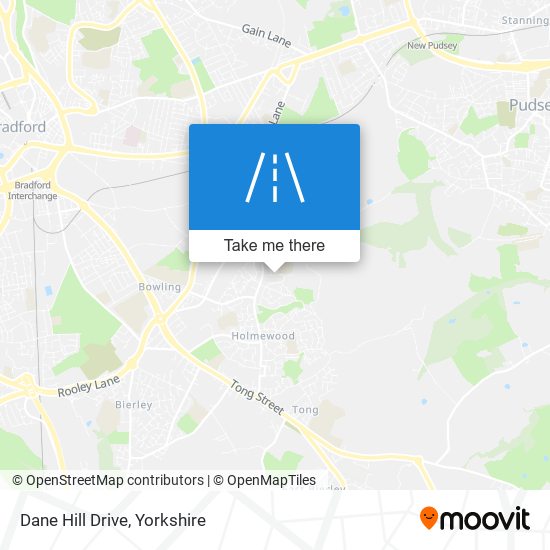 Dane Hill Drive map