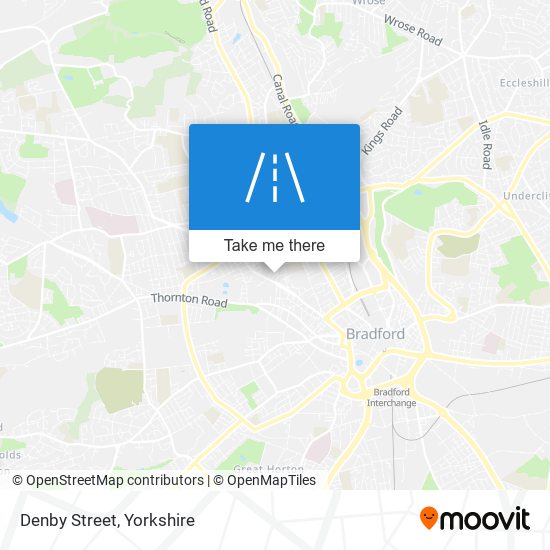 Denby Street map
