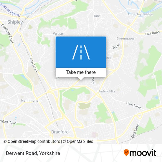 Derwent Road map