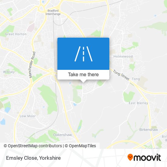 Emsley Close map