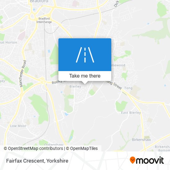 Fairfax Crescent map