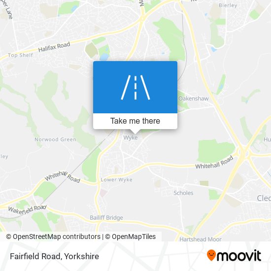 Fairfield Road map