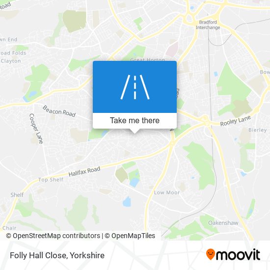 Folly Hall Close map
