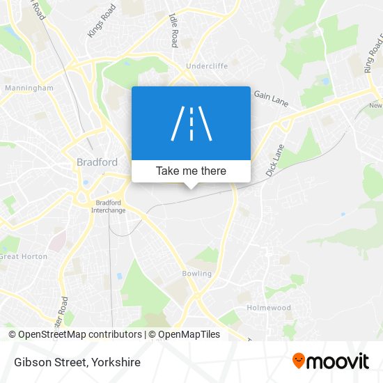 Gibson Street map