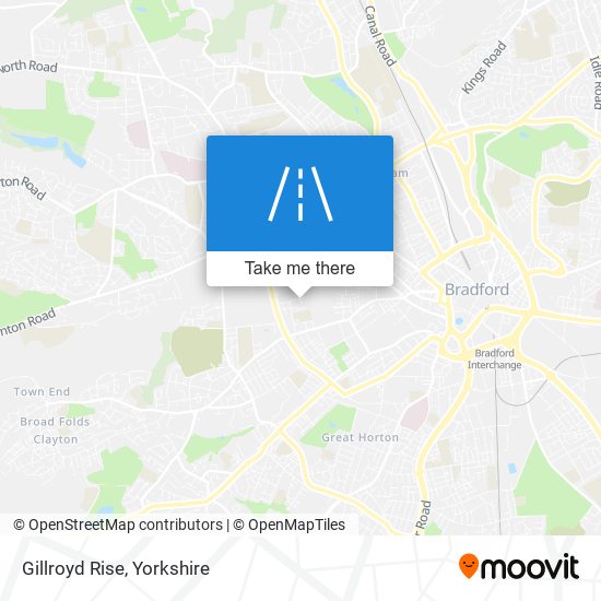 Gillroyd Rise map