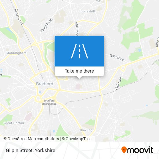 Gilpin Street map