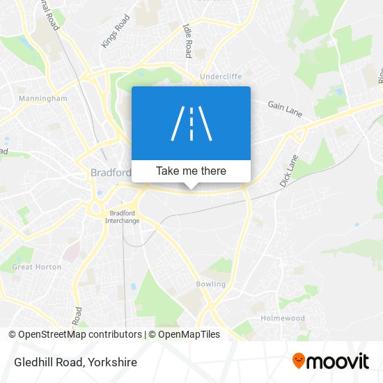 Gledhill Road map