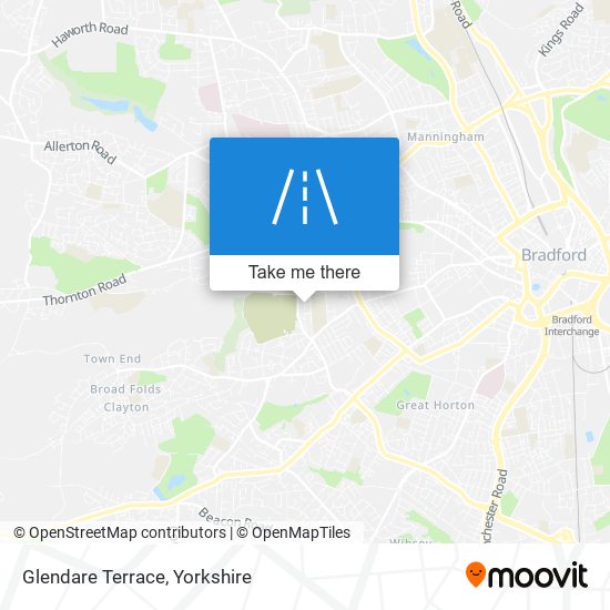 Glendare Terrace map