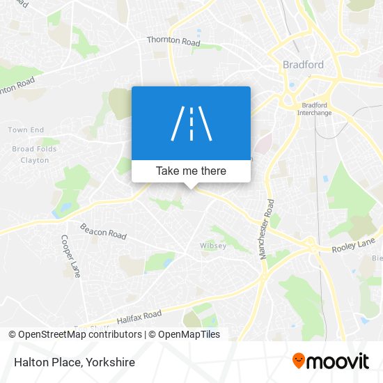 Halton Place map