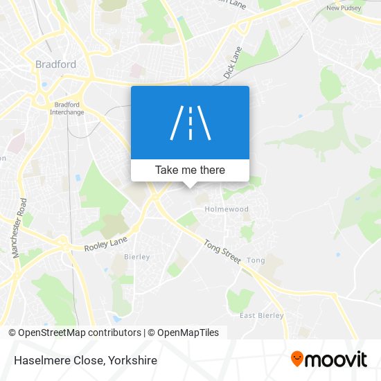 Haselmere Close map
