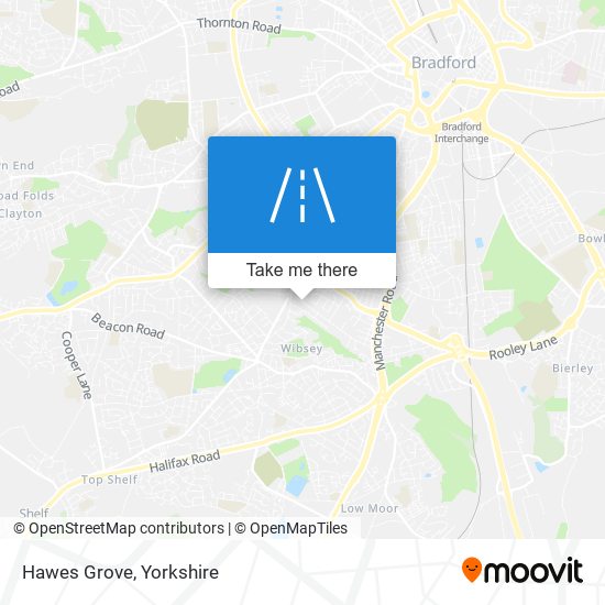 Hawes Grove map