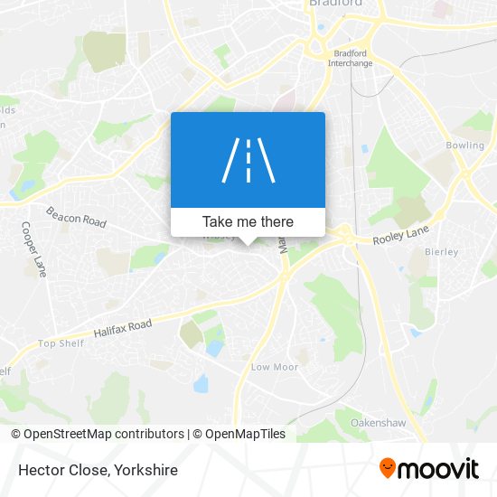 Hector Close map