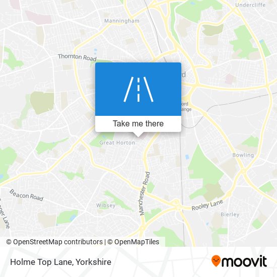 Holme Top Lane map
