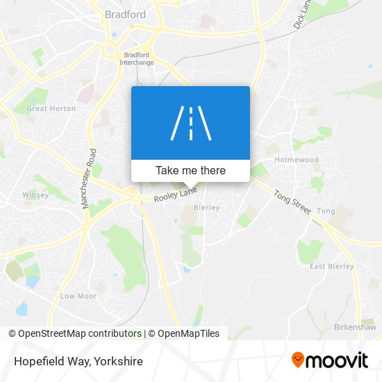 Hopefield Way map
