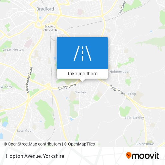 Hopton Avenue map