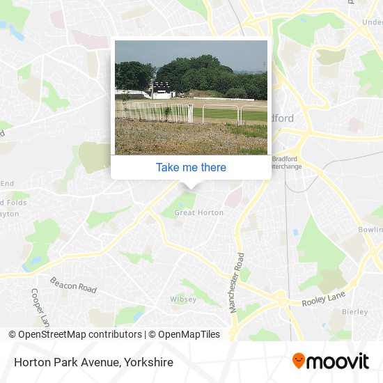 Horton Park Avenue map