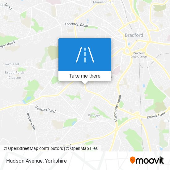 Hudson Avenue map