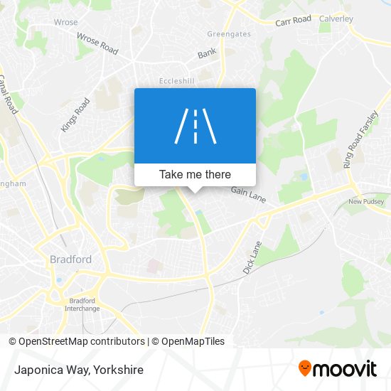 Japonica Way map