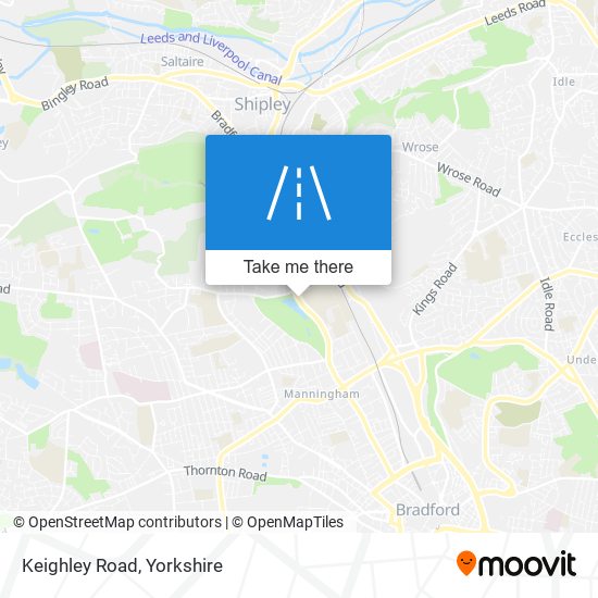 Keighley Road map