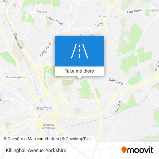 Killinghall Avenue map