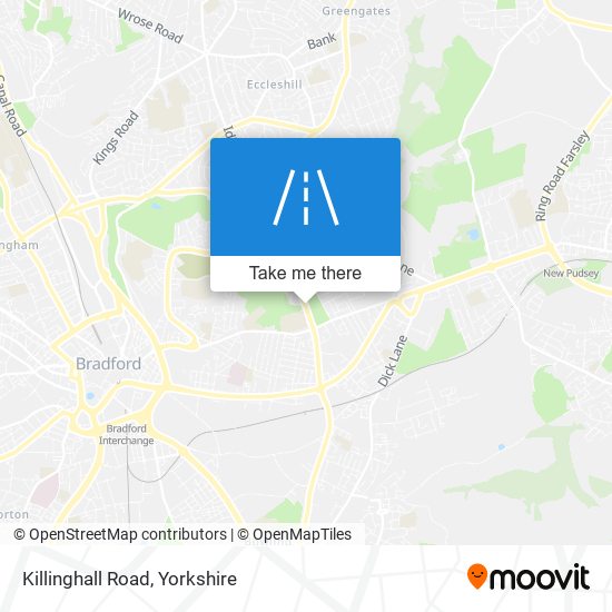 Killinghall Road map