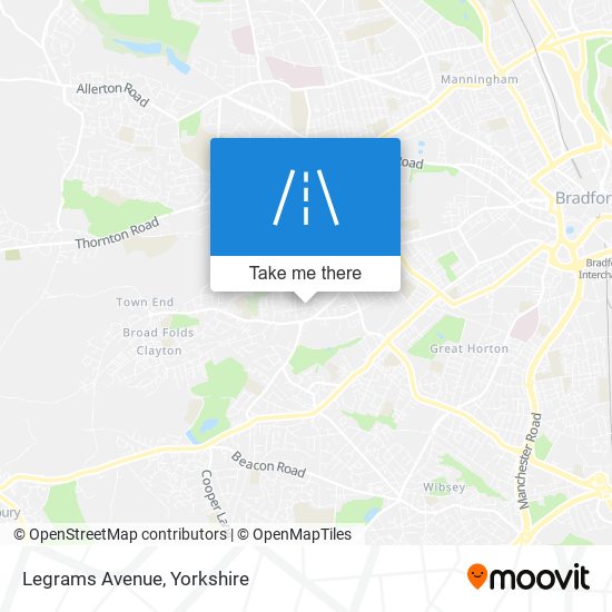 Legrams Avenue map