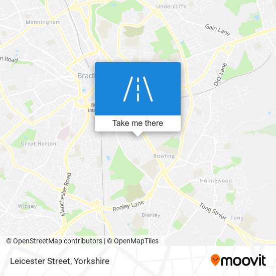 Leicester Street map