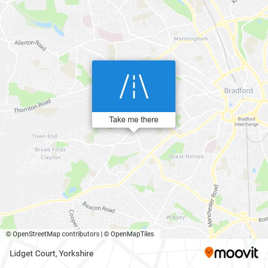 Lidget Court map