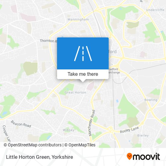 Little Horton Green map