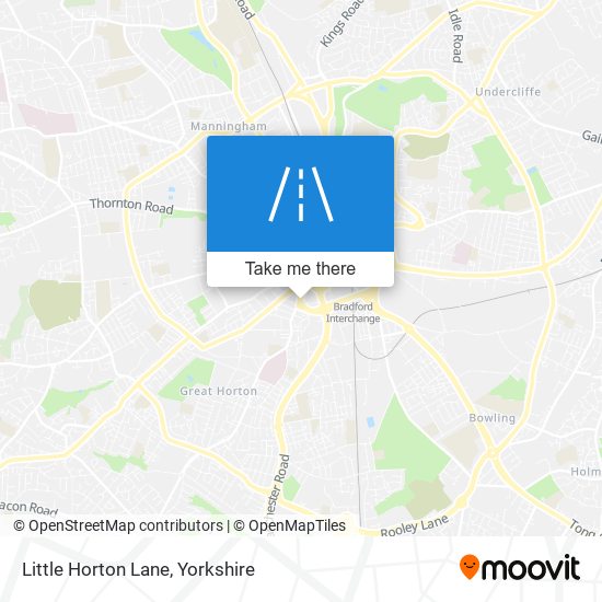 Little Horton Lane map
