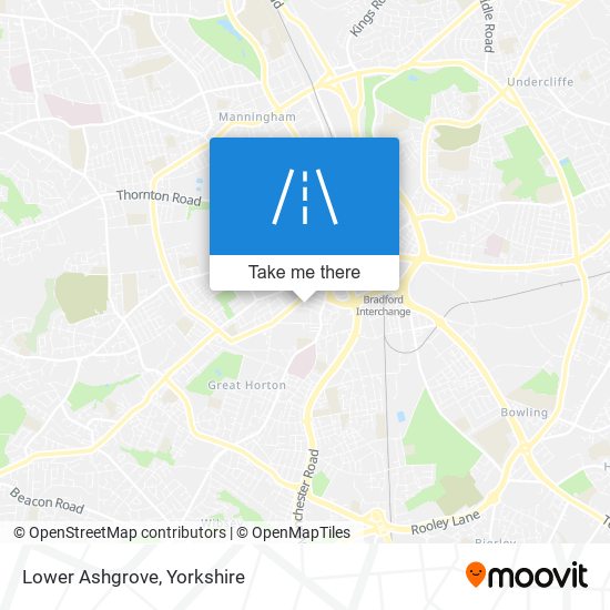 Lower Ashgrove map