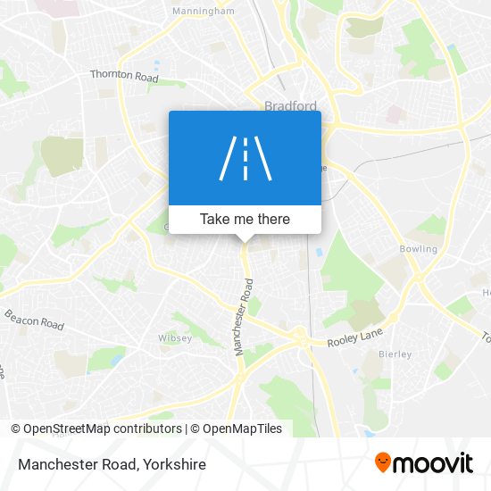 Manchester Road map