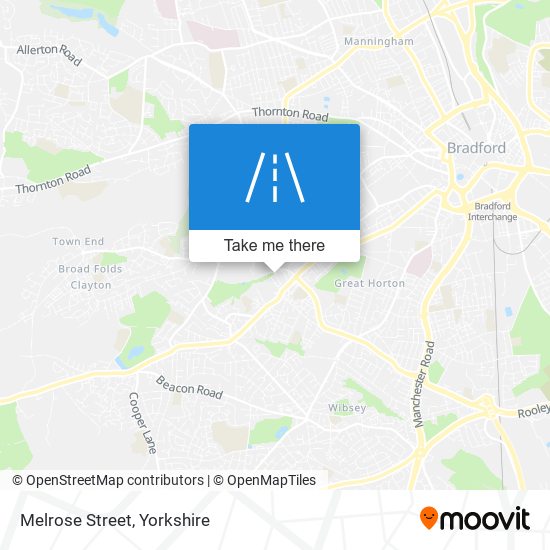 Melrose Street map