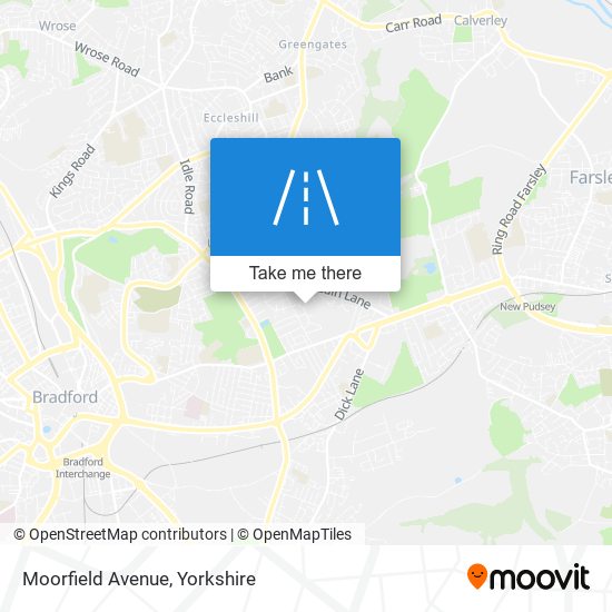 Moorfield Avenue map