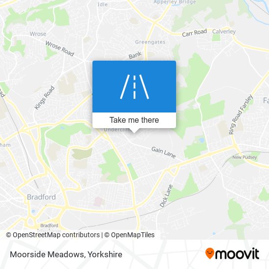 Moorside Meadows map
