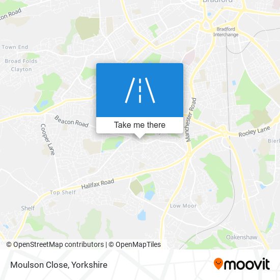 Moulson Close map