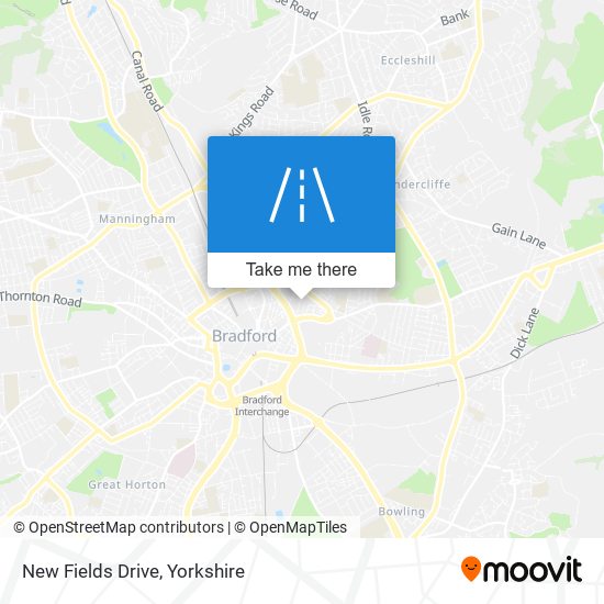 New Fields Drive map