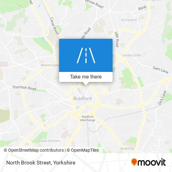 North Brook Street map